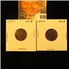 Image 1 : 1871 & 1872 U.S. Indian Head Cents.