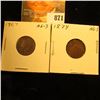 Image 1 : 1867 & 1874 U.S. Indian Head Cents.