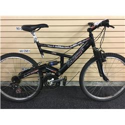 BLACK RALEIGH 21 SPEED FULL SUSPENSION MOUNTAIN BIKE