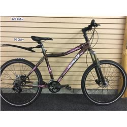 BROWN SPECIALIZED HARDROCK SPORT FRONT SUSPENSION MOUNTAIN BIKE WITH FRONT AND REAR DISK BRAKES