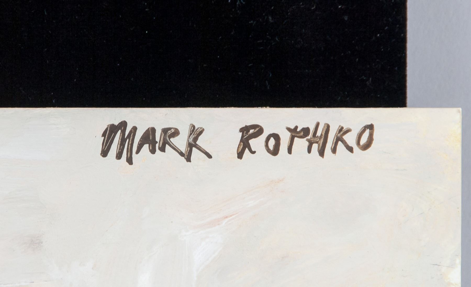 Mike Rothko Signature Mark Rothko Original Mixed Media on Paper w/Cert