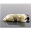 Image 1 : Chinese Light Green Jade Carved Dog Toggle