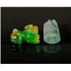 Image 2 : Two Pieces of Chinese Green Jadeite Pendants