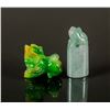 Image 3 : Two Pieces of Chinese Green Jadeite Pendants