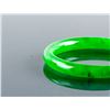 Image 2 : Burma Emerald Green Jadeite Carved Bangle