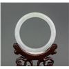Image 3 : Burma Icy White Jadeite Carved Bangle
