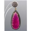 Image 2 : Enhanced Ruby w/Cubic Zirconia Earrings CRV$833