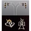 Image 1 : Set of Diamond Earrings & Diamond Pendant