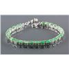 Image 6 : Set of Emerald Earrings & Bracelet CRV $2242