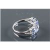 Image 7 : Set of Tanzanite Ring & Sapphire Earrings