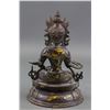 Image 4 : Chinese Bronze Vajrasattva Statue Thunderbolt Mark
