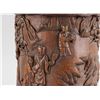 Image 4 : Chinese Bamboo Brush Pot Carved Playing Go Scene