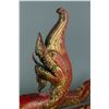 Image 6 : Chinese Gilt Red Dragon Carved on Wood
