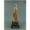 Image 3 : Chinese Fine Wood Fossil Scholar Stone with Stand