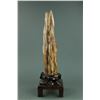Image 4 : Chinese Fine Wood Fossil Scholar Stone with Stand