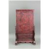 Image 3 : Chinese Rose Wood Carved Screen Panel with Stand