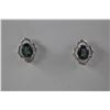 Image 3 : NEW DIAMOND AND MYSTIC TOPAZ EARRINGS - 3.7 CT OVAL CUT - POST AND BUTTERFLY BACKS - STERLING