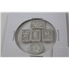 Image 2 : TEN .999 FINE SILVER ART ROUND AND BARS - VARIOUS MOTIFS - TAX EXEMPT