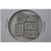 Image 2 : TEN .999 FINE SILVER ART BARS - VARIOUS MOTIFS - TAX EXEMPT