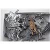 Image 2 : 14 ANTIQUE 2.5 INCH LEAD ARMY/MILITARY FIGURINES