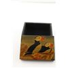 Image 2 : 2 WOODEN JEWELRY BOXES - NATIVE AMERICAN AND BIRD DESIGN