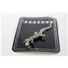Image 2 : STERLING SILVER MARCASITE RUBY CHIP EYE LIZARD PIN