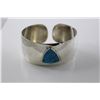 Image 2 : STERLING SILVER AND TURQUOISE BANGLE BRACELET AND RING
