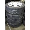 Image 2 : SET OF FOUR MICHELIN TIRES ON RIMS SIZE 205 \ 55R16 M+S