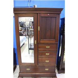 ANTIQUE MAHOGANY 4 PIECE WARDROBE SET