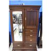 Image 1 : ANTIQUE MAHOGANY 4 PIECE WARDROBE SET