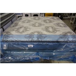 KING SIZED SERTA EUROTOP BOX SPRING AND MATTRESS SET