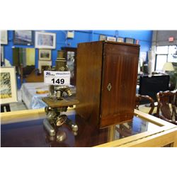 VINTAGE MICROSCOPE WITH CASE
