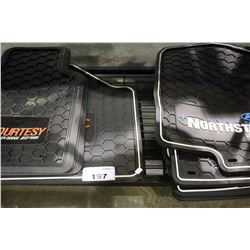 SHELF LOT OF VEHICLE FLOOR MATS