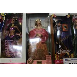 SHELF LOT OF 5 BARBIES IN ORIGINAL PACKAGING