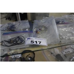 SHELF LOT OF EAR BUDS
