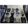 Image 1 : SMALL DISPLAY CASE WITH 11 WATCHES