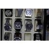 Image 2 : SMALL DISPLAY CASE WITH 11 WATCHES