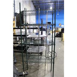 GREEN METAL SHELF