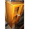 Image 2 : LARGE WALNUT FRAMED MIRROR, TWO DOOR BOOKCASE