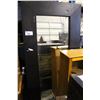 Image 3 : LARGE WALNUT FRAMED MIRROR, TWO DOOR BOOKCASE