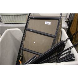 DISMANTLED SHELVING UNIT IN BIN - BIN NOT INCLUDED