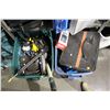 Image 2 : SHELF LOT OF 4 TOTES FULL OF TOOLS AND PLASTIC CONTAINER OF SCREWS