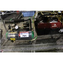SMALL COMPRESSOR AND A FABRIC HUSKY TOOLBOX