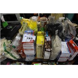 SHELF LOT OF CEREAL, OATMEAL, CLEANING AND PERSONAL HYGIENE SUPPLIES AND MORE