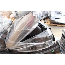 PALLET LOT INCLUDING MASSAGE CHAIR WITH PARTS - SOLD AS IS/WHERE IS, ASSEMBLY REQUIRED , MAY HAVE