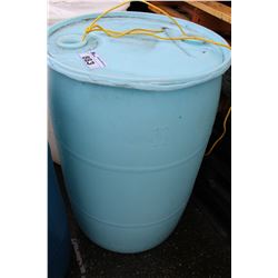 45 GALLON PLASTIC DRUM