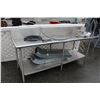Image 1 : 8 FT STAINLESS STEEL RINSE TABLE