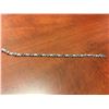 Image 2 : CERTIFIED BLUE TOPAZ & DIAMOND TENNIS BRACELET, 13 OVAL TOPAZES, FIGURE 8 LINK,