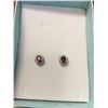 Image 2 : CERTIFIED NEW 1.2CT RUBY & DIAMOND EARRINGS,  DEEP RICH RED OVAL CUT RUBIES, POST & BUTTERFLY