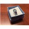 Image 2 : BLUE TOPAZ & PURPLE AMETHYST JOURNEY SET RING, OVAL CUT, VS CLARITY, STERLING SILVER